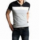 100% Cotton Fashionable Men's Polo Shirt with Cotton Knit Pique, Customer's Logos Welcomed