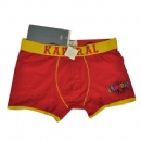 Men's boxer briefs with logo printing, made of cotton with spandex or 100% cotton, breathable