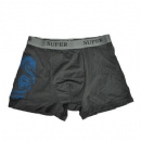 Men's boxer briefs, solid, with logo jacquard waistband, made of cotton with spandex or 100% cotton